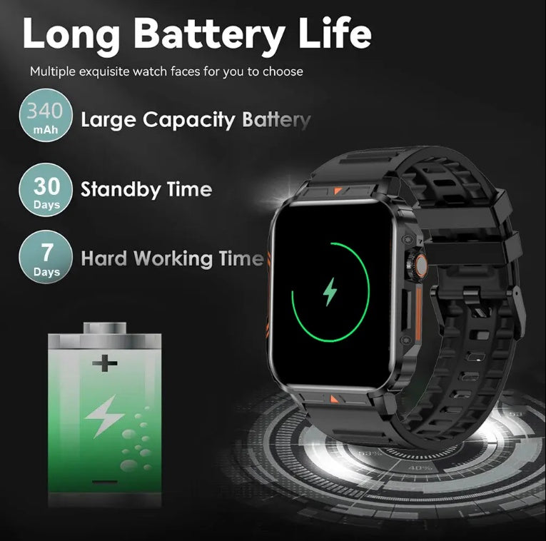 L81 Outdoor Fitness Tracker Smartwatch Men For IOS Android