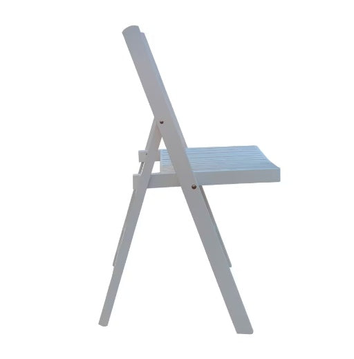 Four Slatted Wood Folding Special Event Chairs