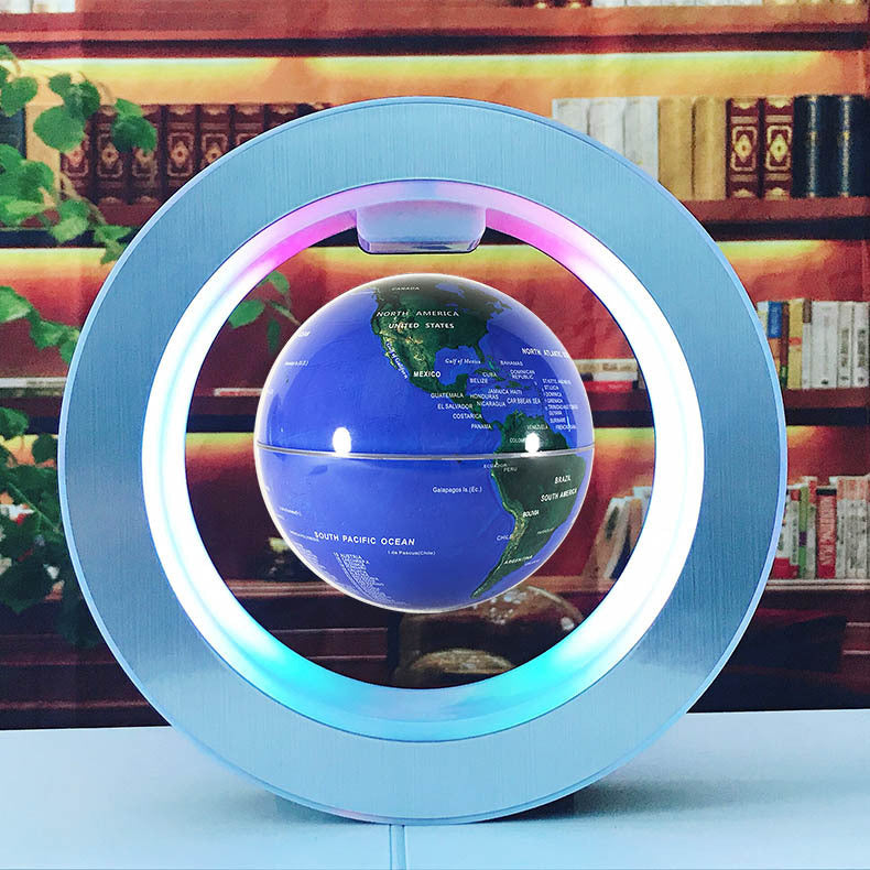 LED World Map Floating Globe Light