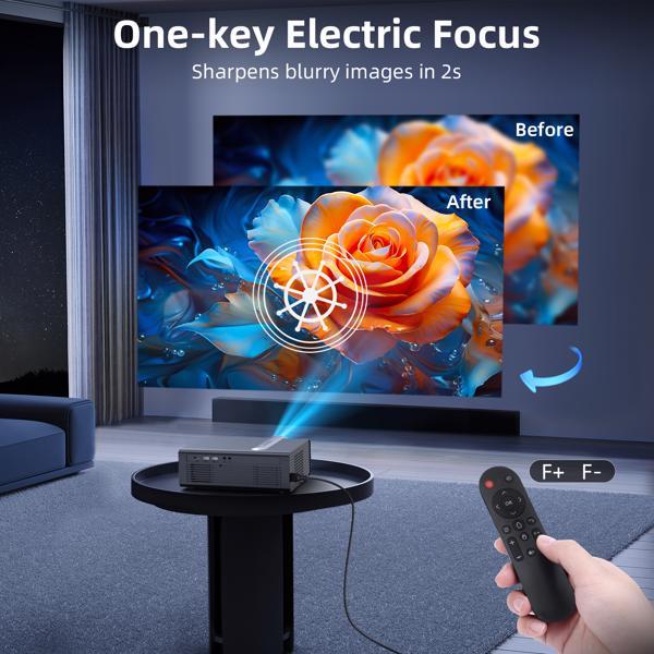 Projector for outdoor/indoor WiFi And Bluetooth