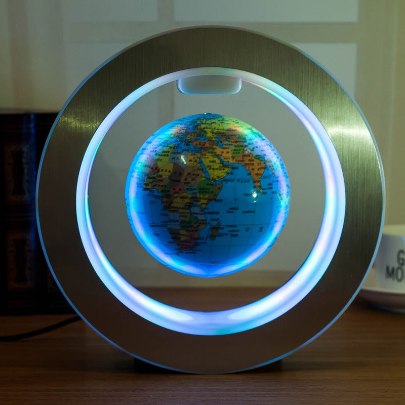 LED World Map Floating Globe Light