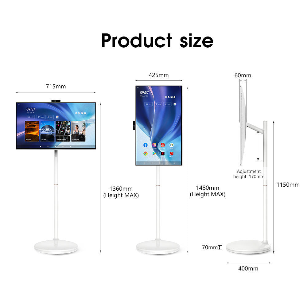 32 Inch 128GB Android OS 1080P Portable Smart Tv