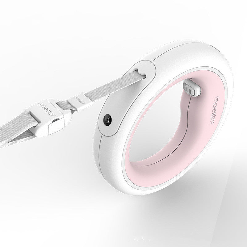 Circle Dog Leash, with nightlight for night dog walk