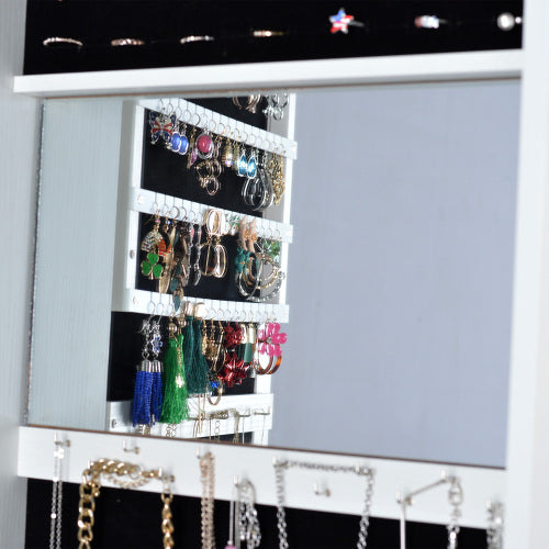 Full Body Mirror Rotating Jewelry Cabinet