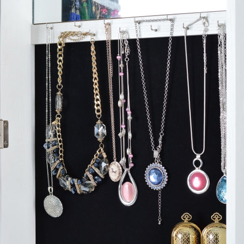 Full Body Mirror Rotating Jewelry Cabinet