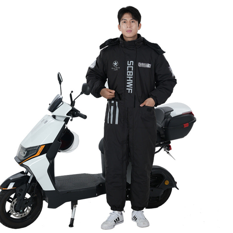 S/M/L Durable Winter Outdoors Cold-proof Cycling One-piece Clothes