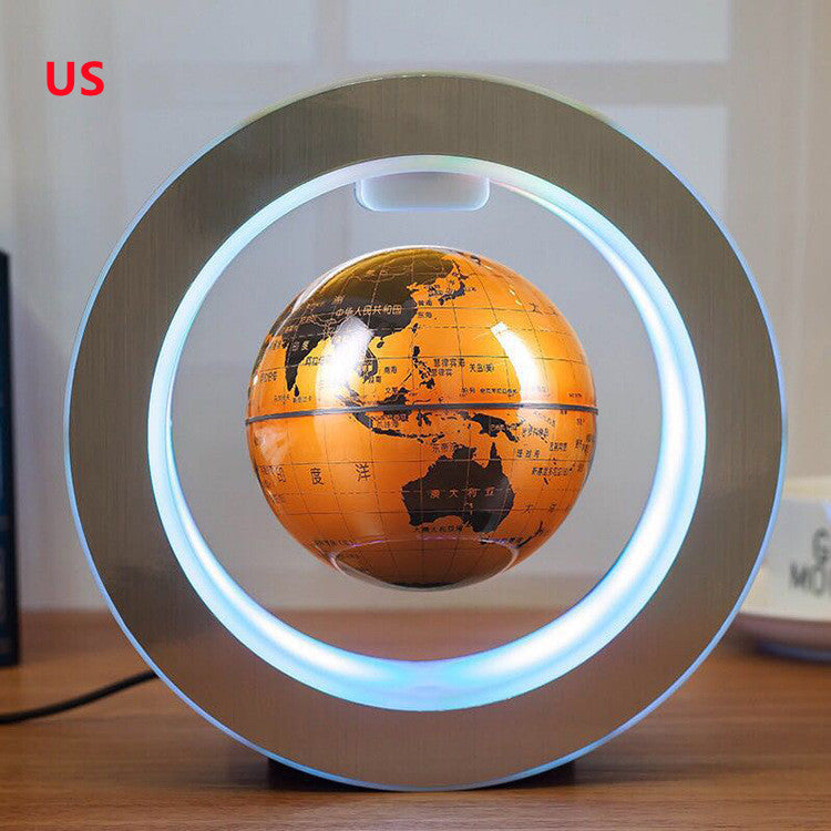LED World Map Floating Globe Light