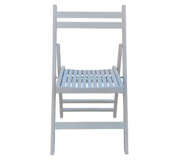 Four Slatted Wood Folding Special Event Chairs