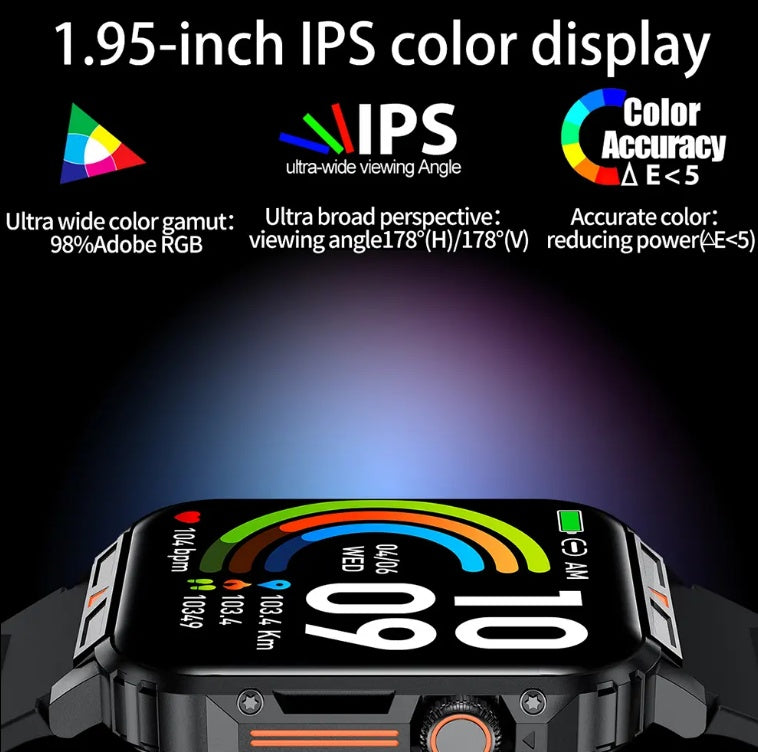 L81 Outdoor Fitness Tracker Smartwatch Men For IOS Android