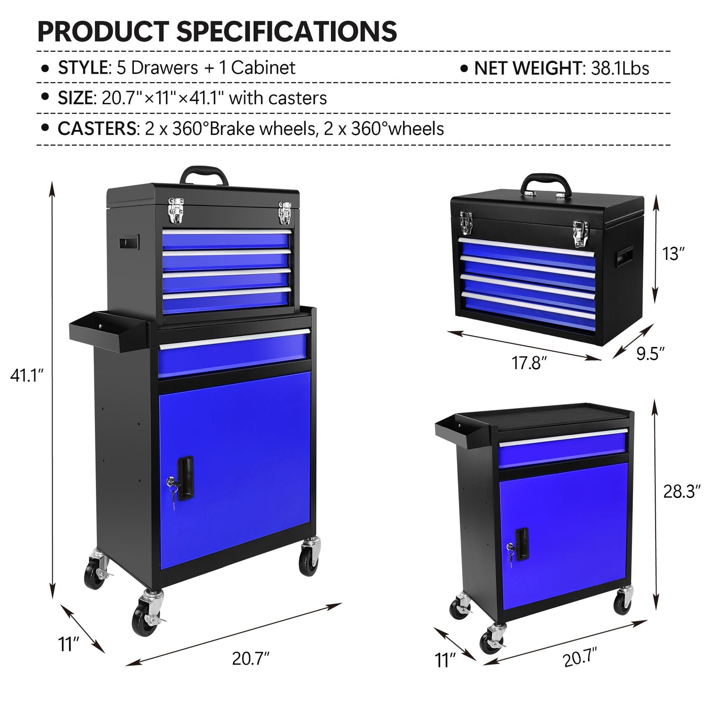 Metal Drawer Toolbox