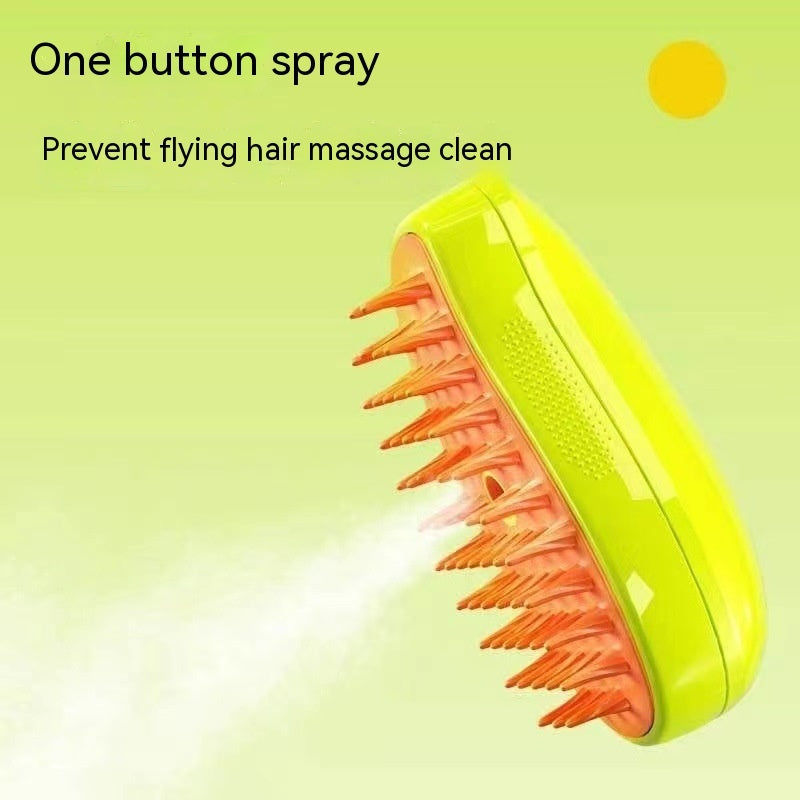 3 In 1 Cat Dog Steam Brush Electric Spray Massage Grooming Comb