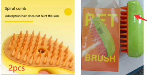 3 In 1 Cat Dog Steam Brush Electric Spray Massage Grooming Comb