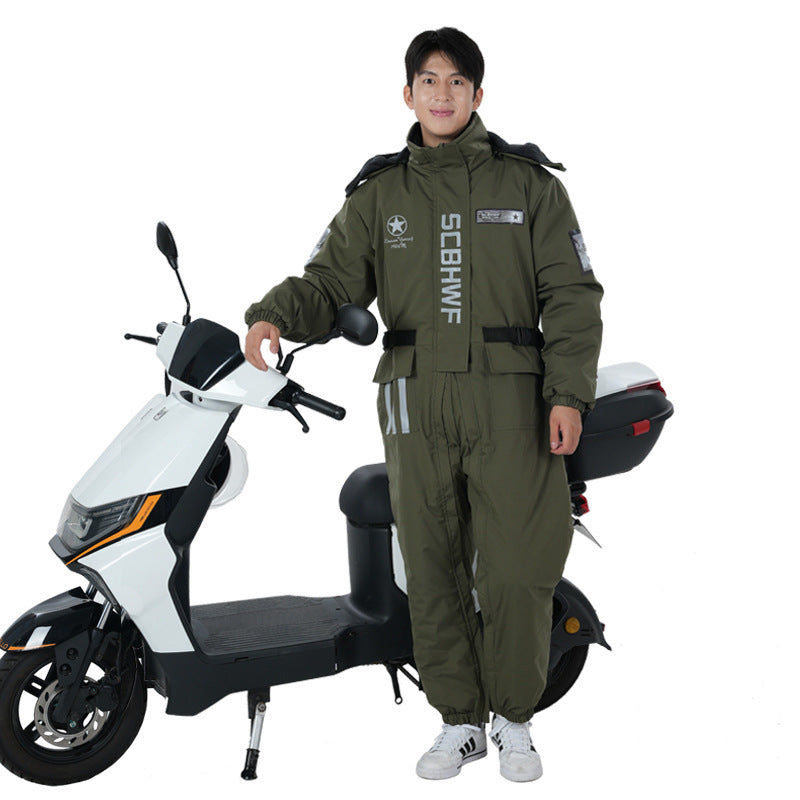 S/M/L Durable Winter Outdoors Cold-proof Cycling One-piece Clothes