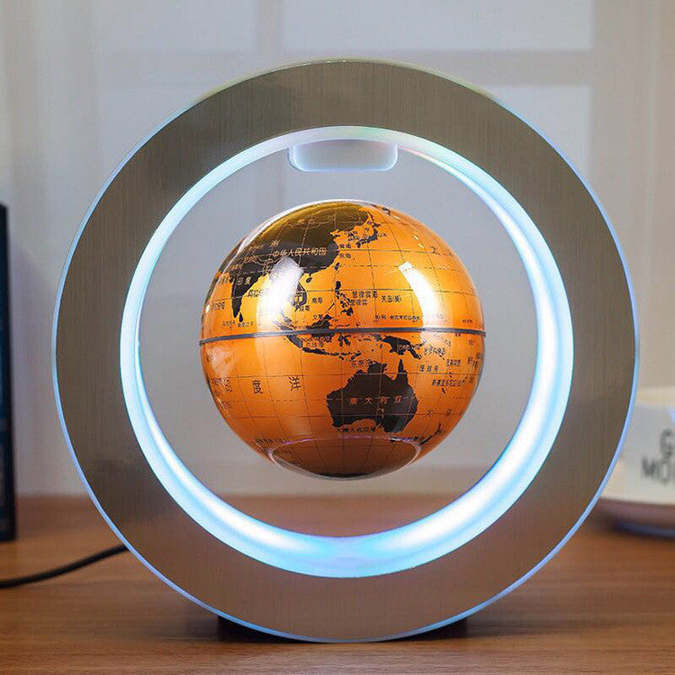 LED World Map Floating Globe Light