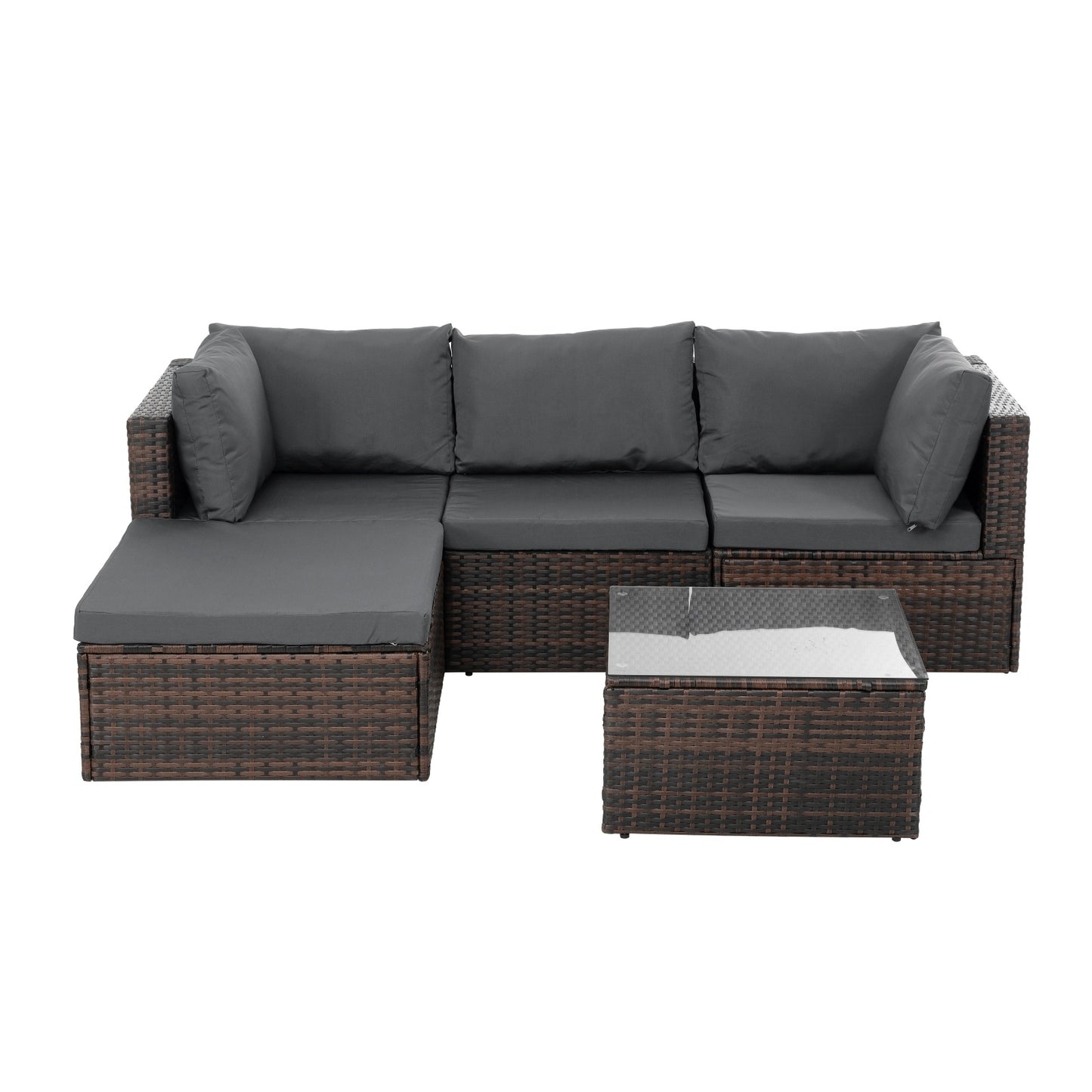 Weather Resistant Patio Furniture with Coffee Table