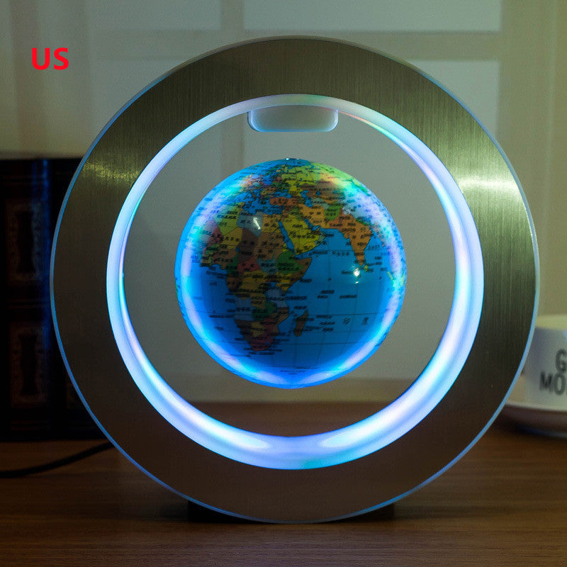LED World Map Floating Globe Light