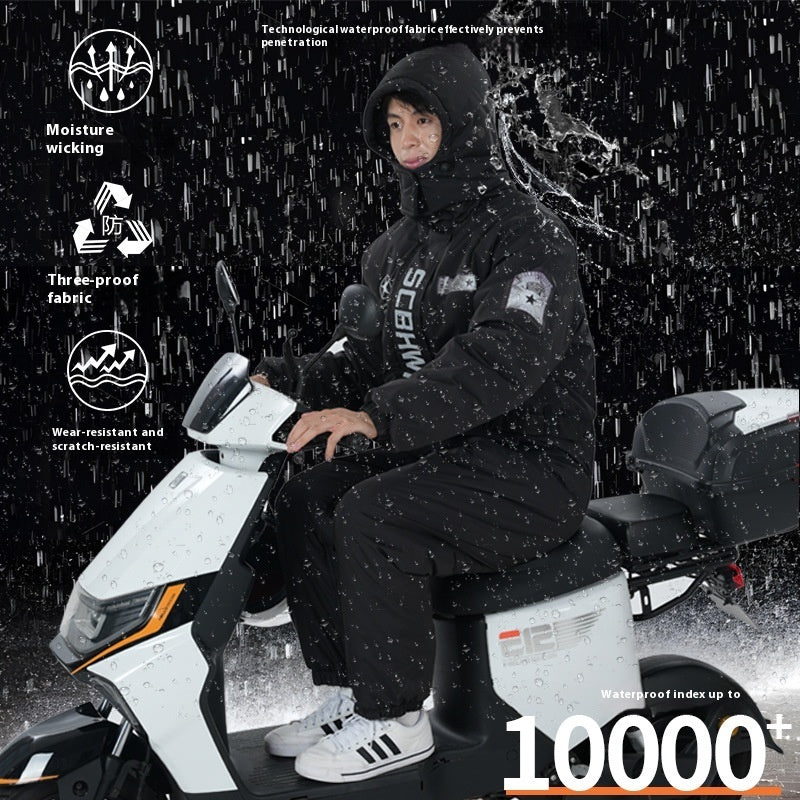 S/M/L Durable Winter Outdoors Cold-proof Cycling One-piece Clothes