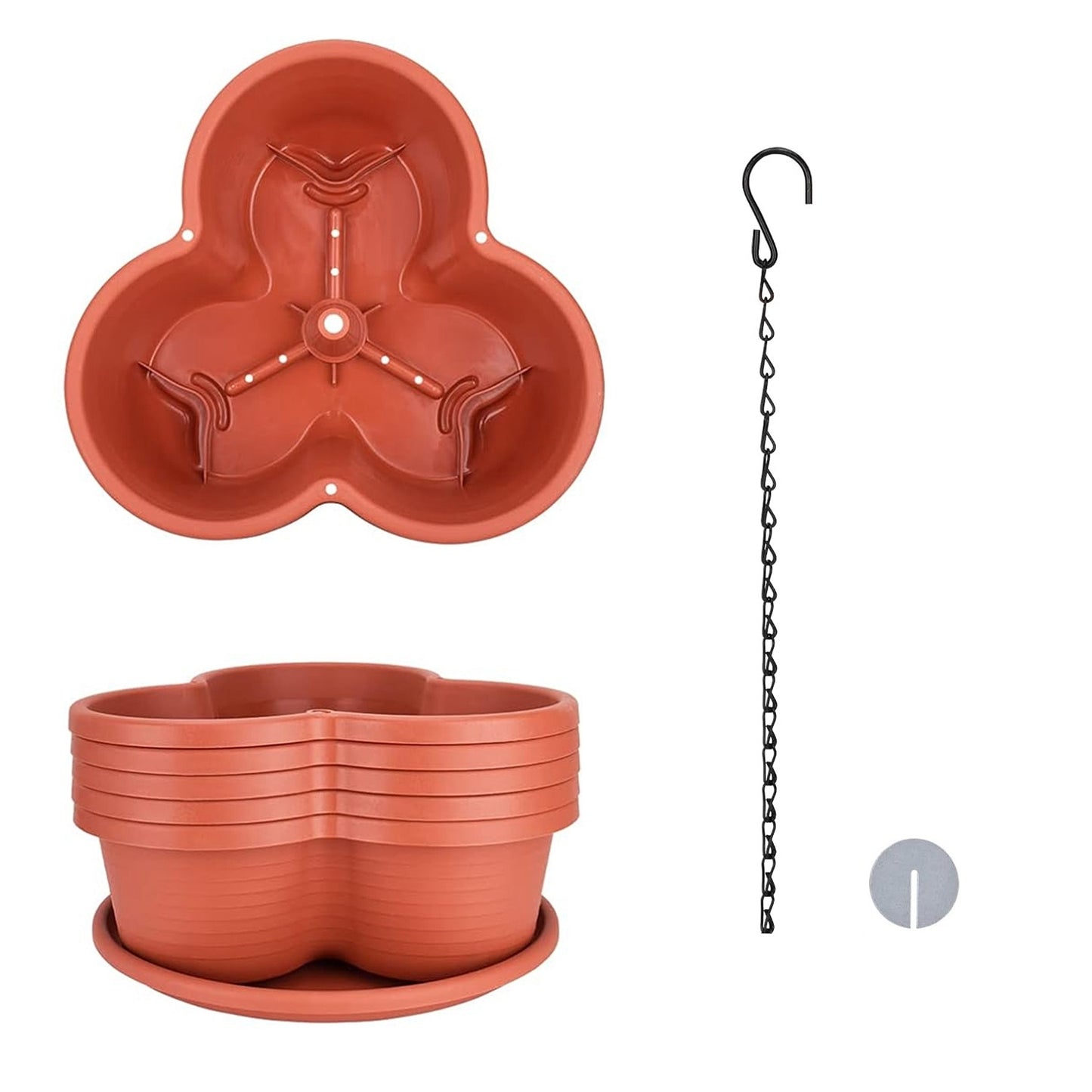 1Pc 5 Planters Garden Tower Planter Outdoor