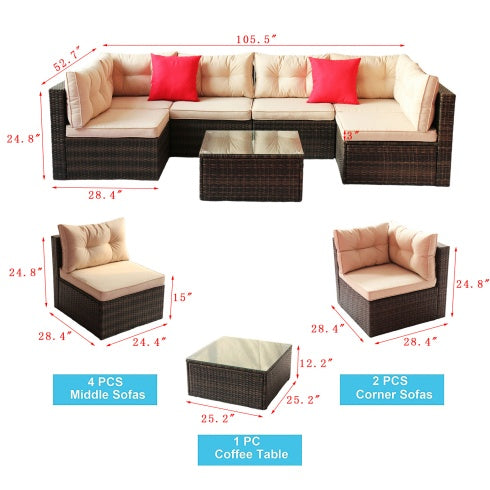 Patio Garden Furniture Corner Sofa Set