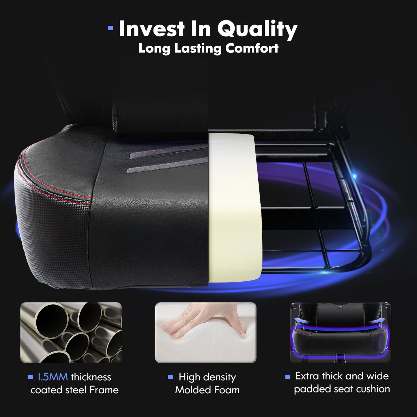 Comfortable Gaming Racing Bucket Seat
