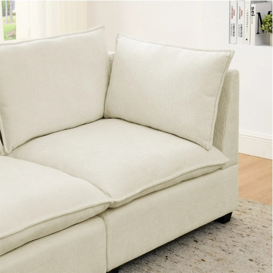 3-Piece Chenille Fabric Living Room Furniture