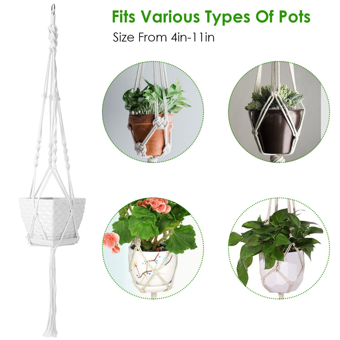 2Pcs Plant Hanger Flowerpot