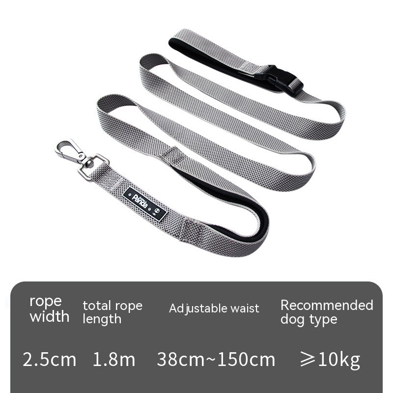 1.8m Long Dog Leash Multifunctional Hands Free Running