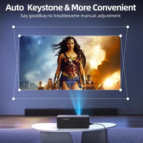 Projector for outdoor/indoor WiFi And Bluetooth