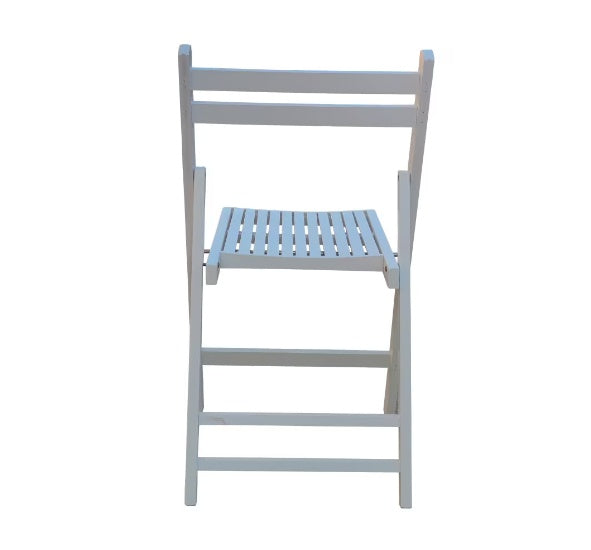 Four Slatted Wood Folding Special Event Chairs