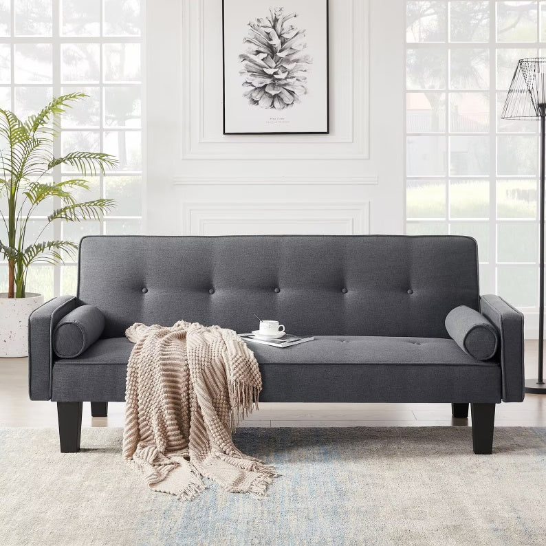 Fabric Sofa in Dark Gray