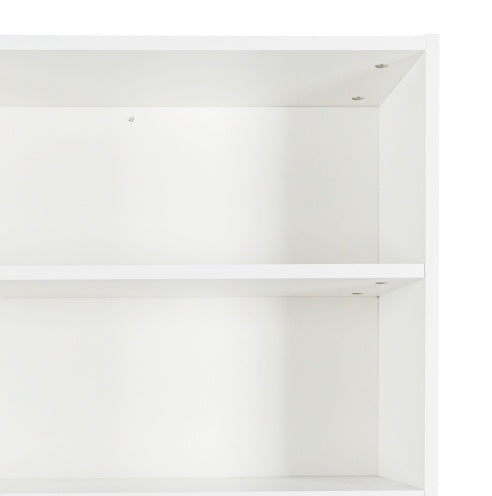 Kitchen Freestanding Pantry Cabinets Cupboard With 4 Doors, 4 Drawers & Microwave Shelf, White