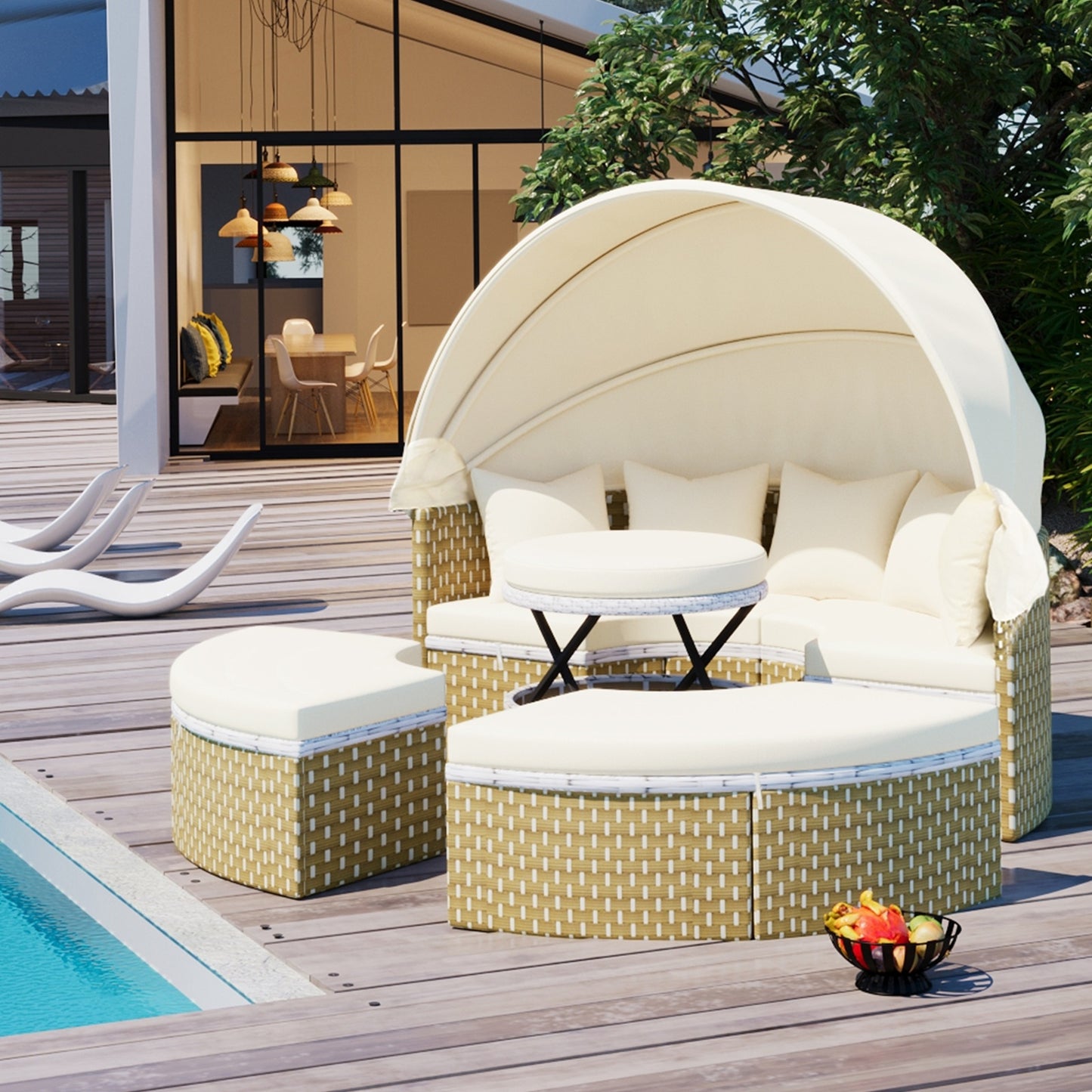 Patio Round Outdoor Daybed