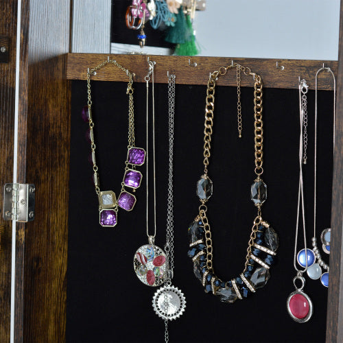 Full Body Mirror Rotating Jewelry Cabinet