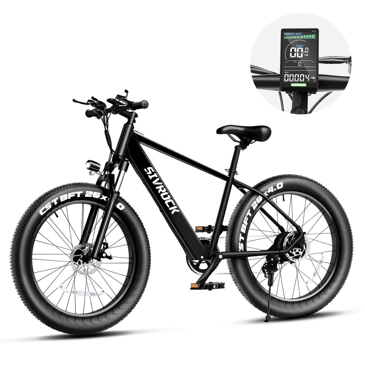 Fat Tire Electric Mountain Bicycle, 1000W Motor 48V 15Ah, UL And GCC Certified