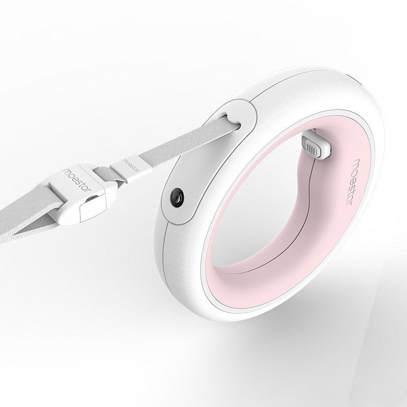 Circle dog leash with LED ring, 3m, tough and comfortable for dog walk