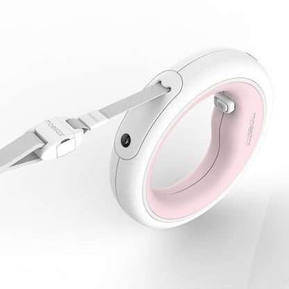 Circle dog leash with LED ring, 3m, tough and comfortable for dog walk