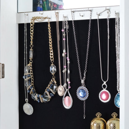 Full Body Mirror Rotating Jewelry Cabinet