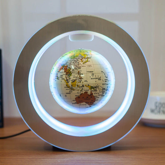 LED World Map Floating Globe Light