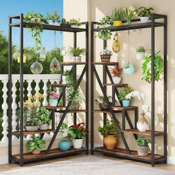 Outdoor Plant Stand for 10 Plants