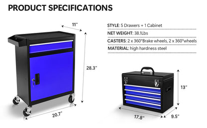 Metal Drawer Toolbox