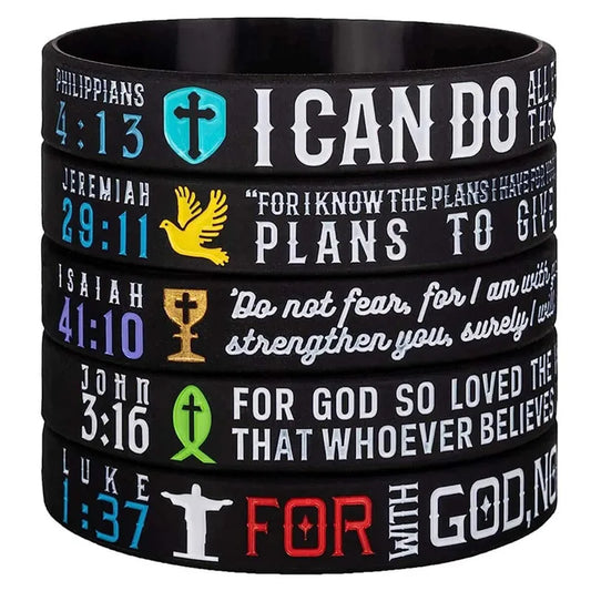 Bible Verse Silicon Wristband