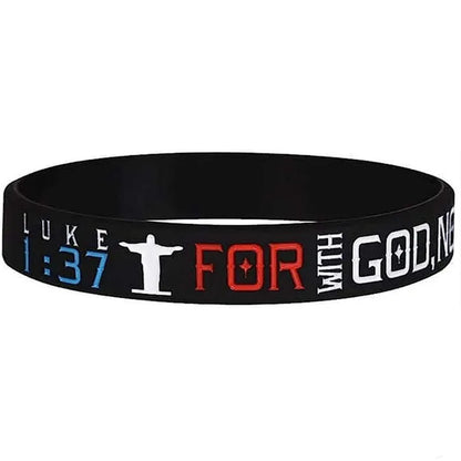 Bible Verse Silicon Wristband