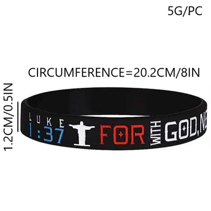 Bible Verse Silicon Wristband