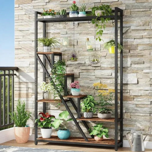 Outdoor Plant Stand for 10 Plants